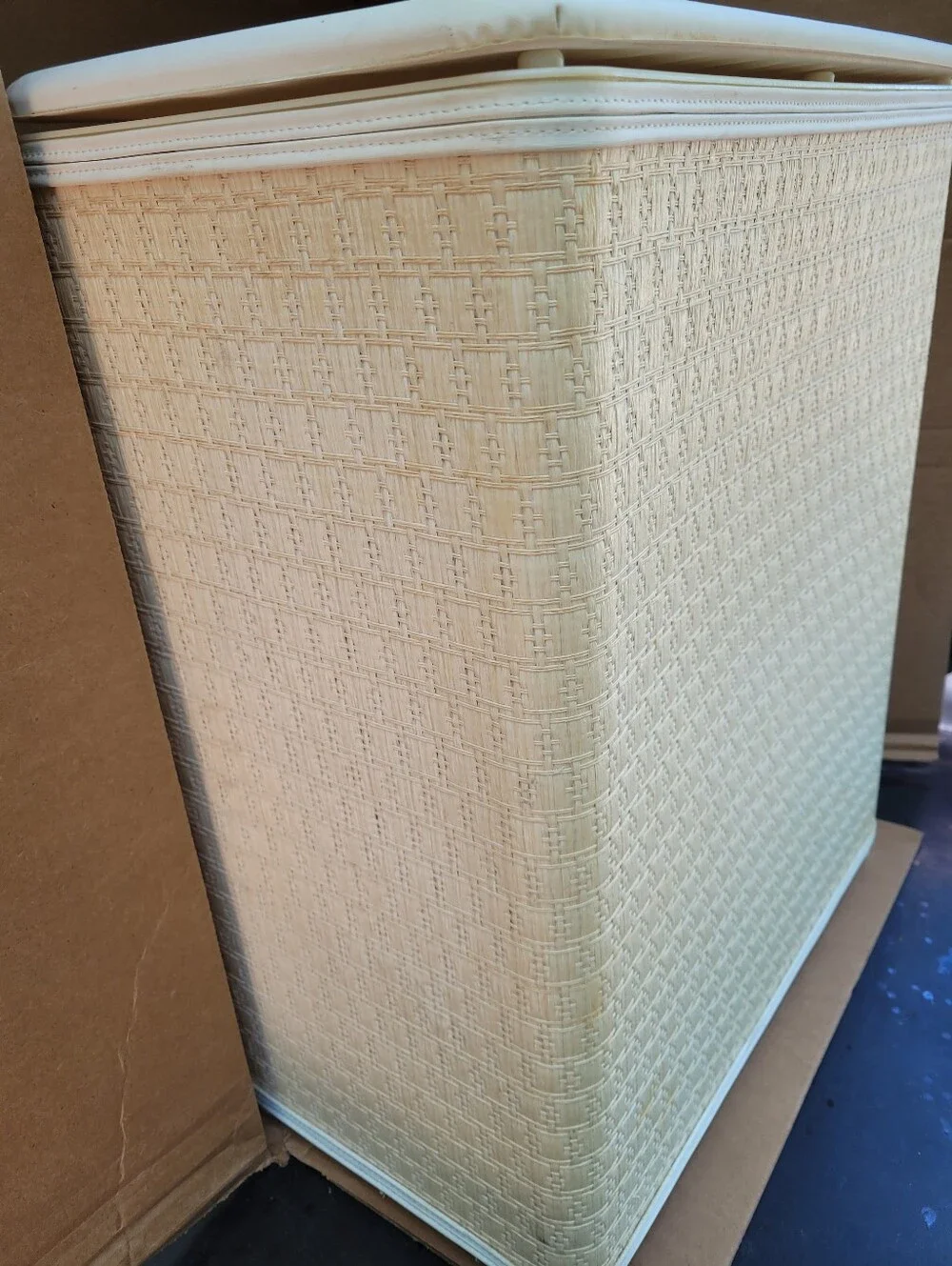 Vintage Clothes Laundry Hamper Padded Top Cottagecore